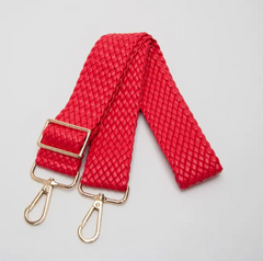 Woven Bag Strap (red)