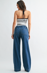 Utility Drawstring Denim