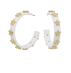 Gold Star Hoop