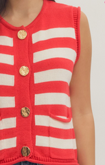 Cape Cod Vest (red)