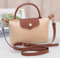 Jet Set Mini Straw Bag