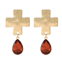 Cross My Mind Earring