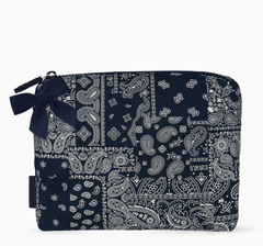 Crinkle Make Up Bag (bandana bow)