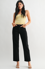 Stretchy Straight Jean (black)
