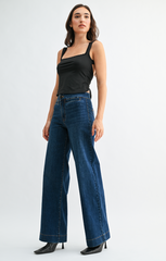 Tailored Wide Leg Jean