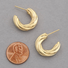 Golden Swirl Hoop