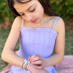 Holy Water Petite Cross Bracelet