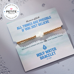 Holy Water Petite Cross Bracelet