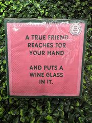 Napkin: True Friend/Funeral