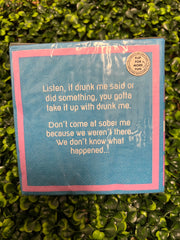 Napkin: Drunk Me/Drinks or Dranks