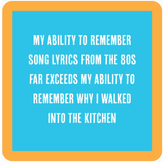 Song Lyrics Drink Coaster