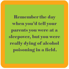 Alcohol Poisoning Drink Coaster