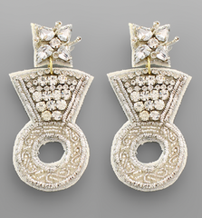 Diamond Ring Earring