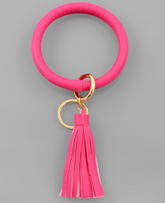 Leather Key Ring Bracelet