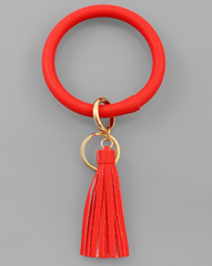 Leather Key Ring Bracelet