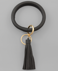 Leather Key Ring Bracelet