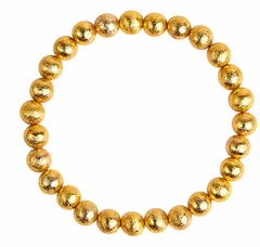 The Georgia Gold Bead Bracelet (6MM)
