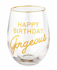 Happy Birthday Gorgeous Wine Glass