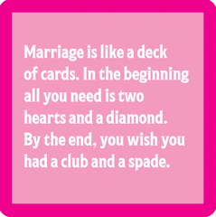 Marriage Drink Coaster