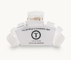 Teleties Coconut White Tiny Clip