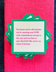 Wheel of Fortune Drink Coaster