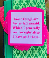 Left Unsaid Drink Coaster