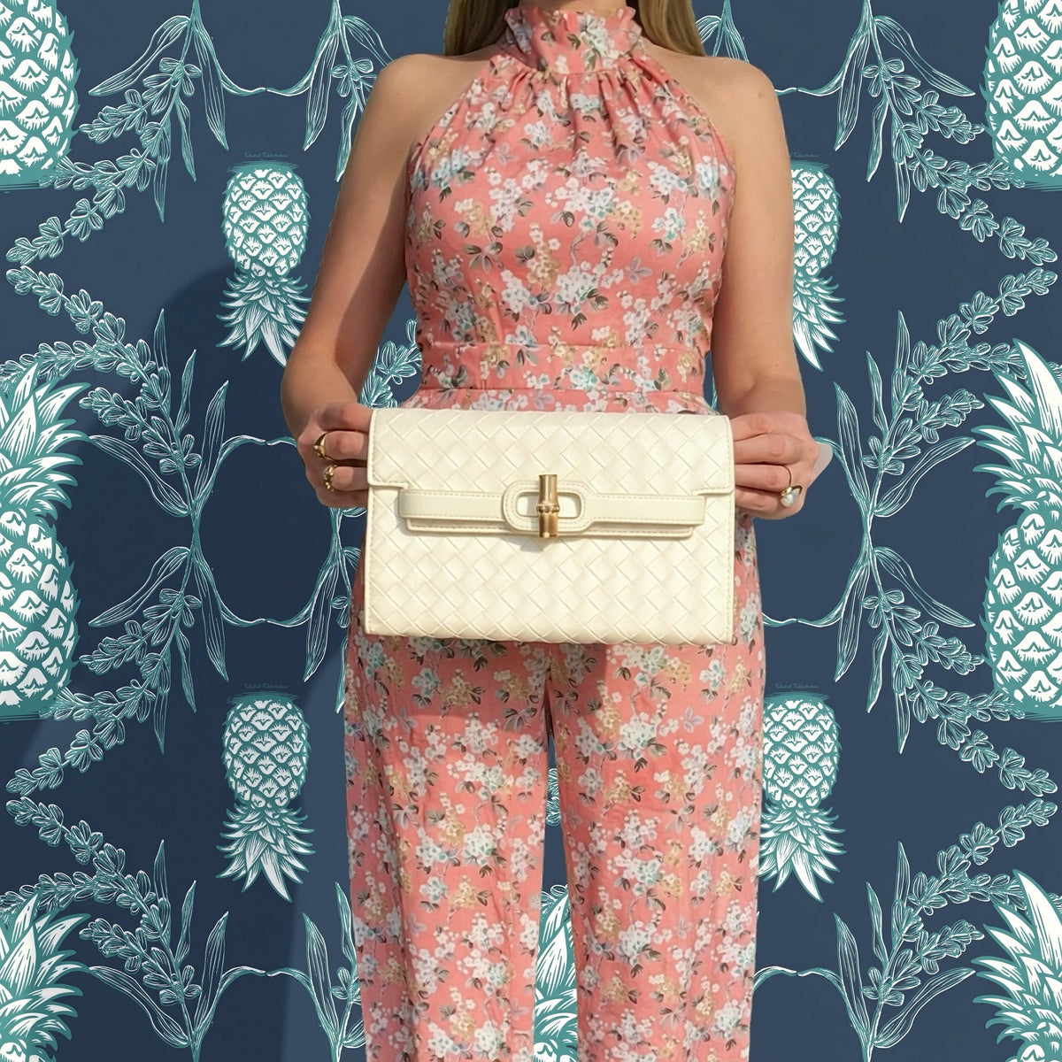 Broad Clutch (Cream)