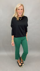 Scuba Dolman Top (black)