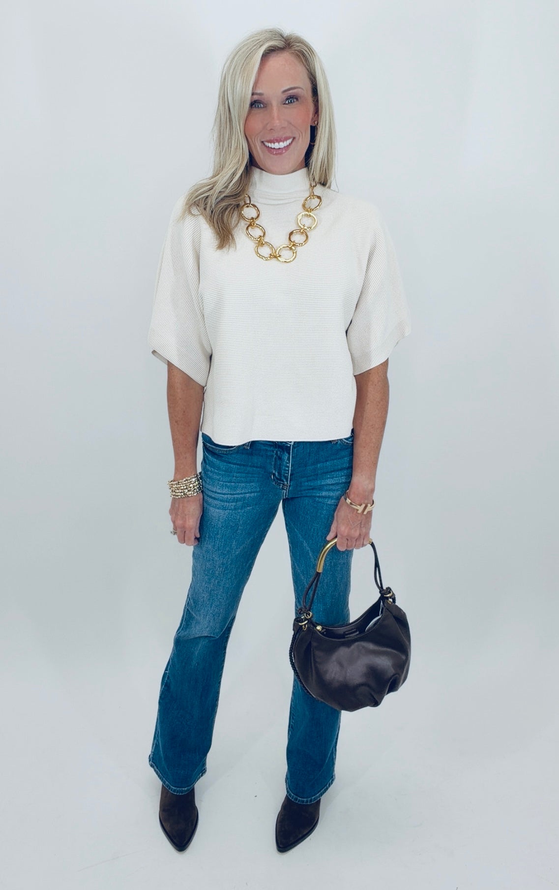 Polished Edit Top (ecru)