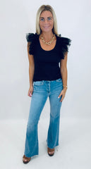 Tulle Time Top (black)