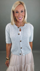 Buttoned Bliss Cardigan (grey)
