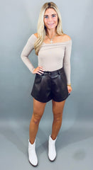 Off the Shoulder Chic Top (khaki)