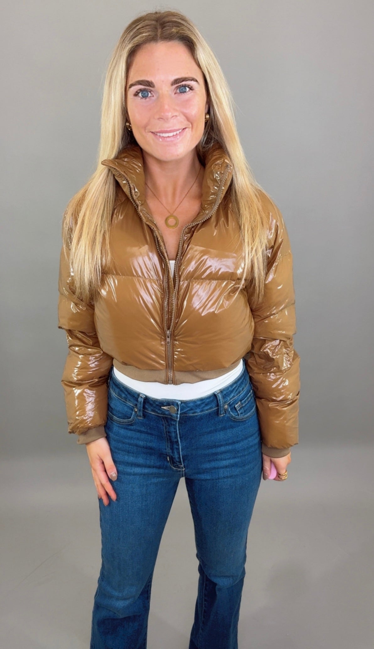 High Gloss Puffer Jacket