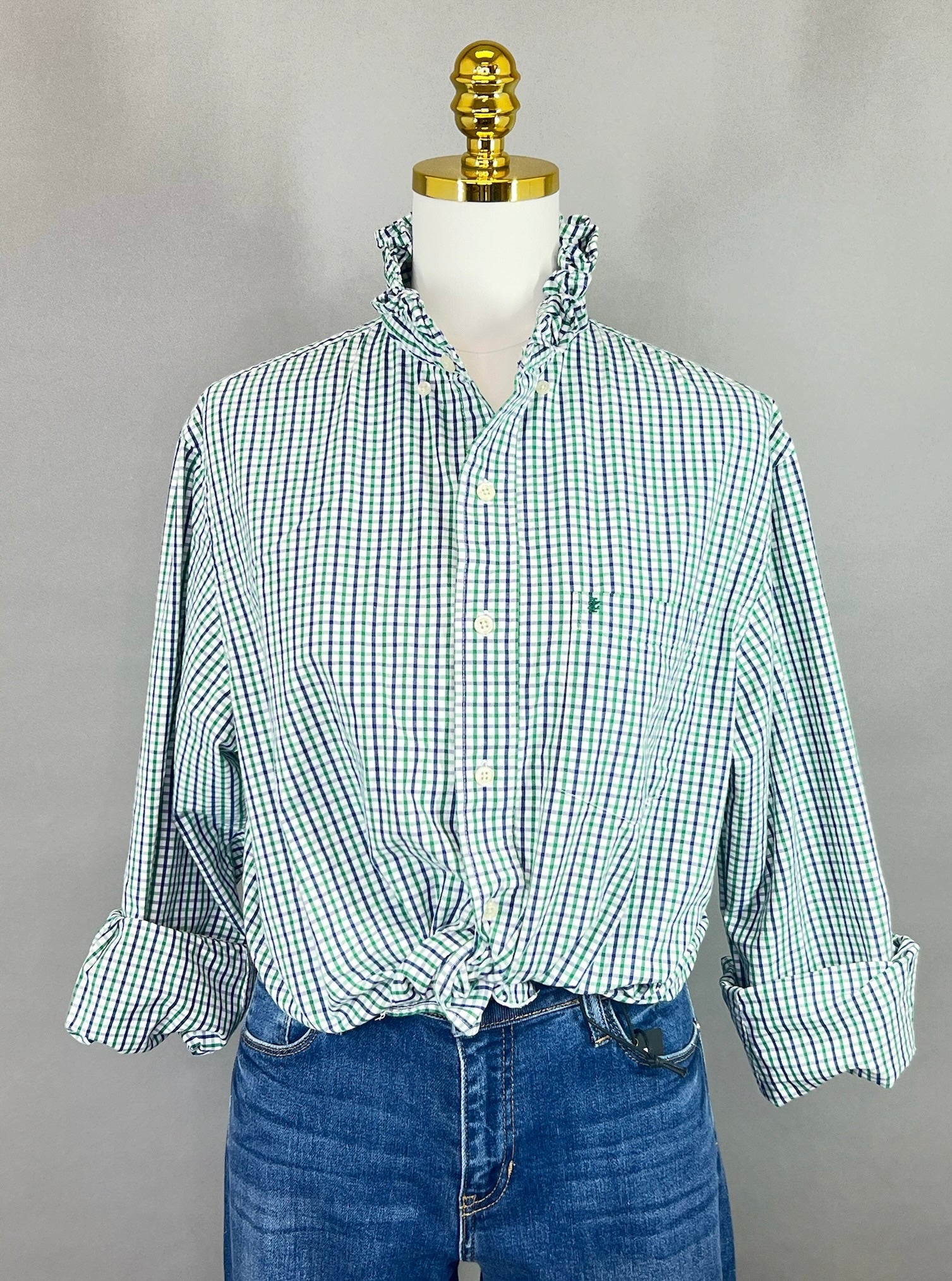 Second Story Shirt (Izod/GrBlChk/M)