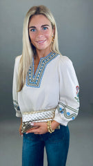 Canyon Bloom Top (ecru)