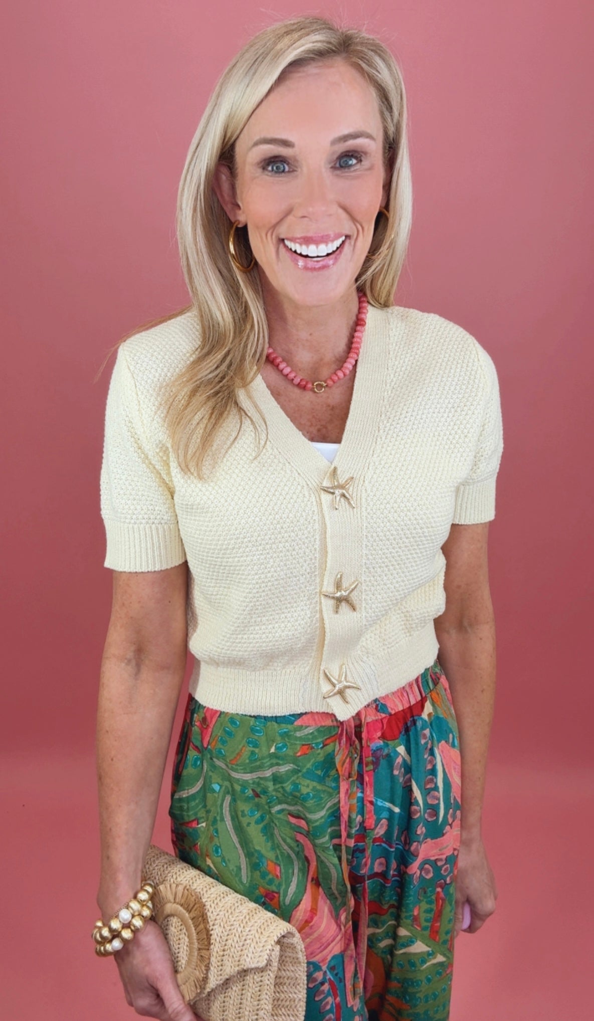 Coastal Starfish Knit (yellow)