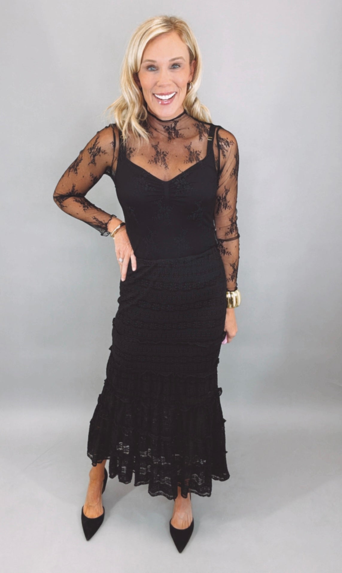 Midnight Muse Lace Top