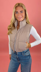 Cool Current Crop Vest (taupe)