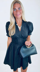 Zip & Zeal Dress (black)