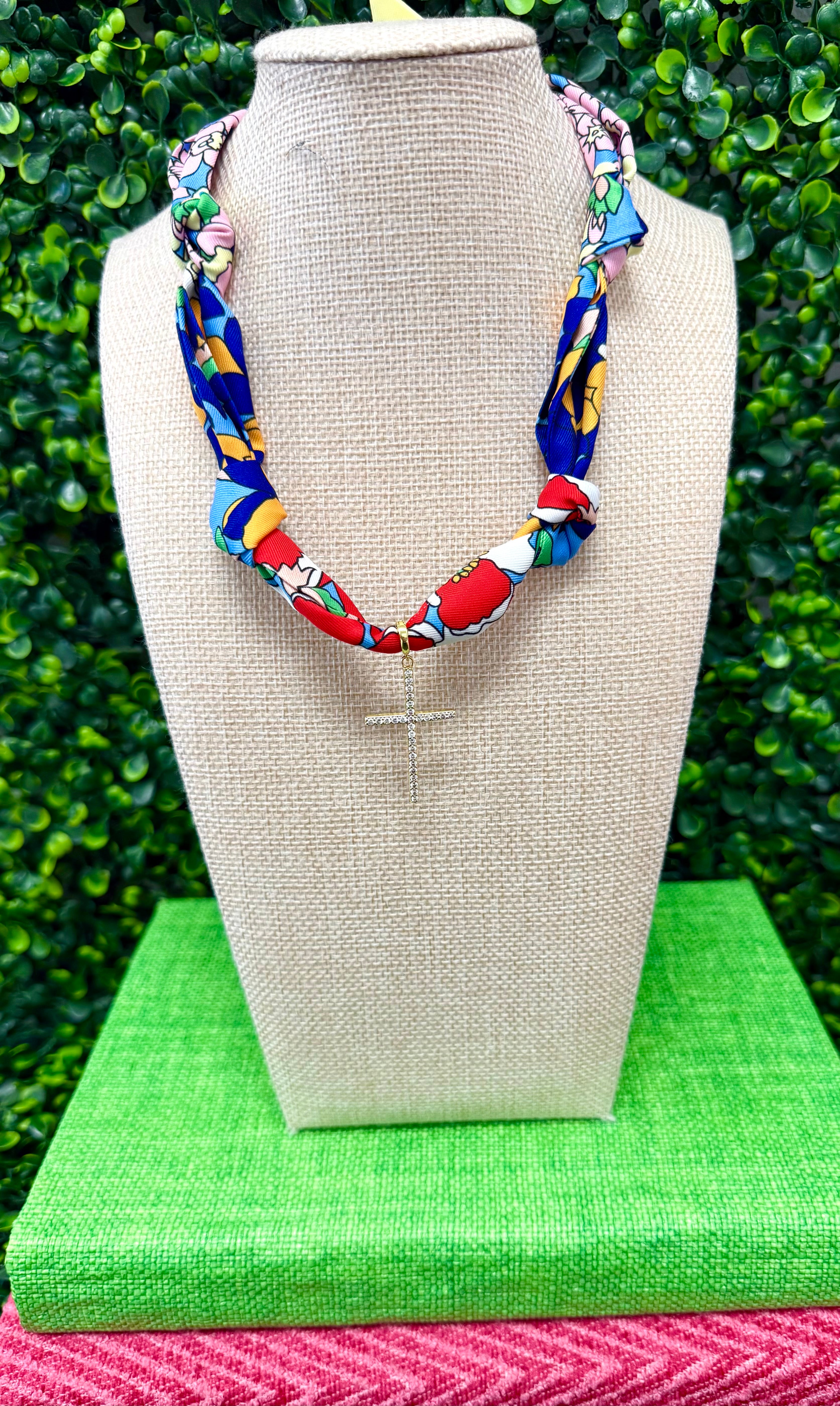 Blessed Blooms Scarf Necklace