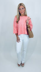 Slight Flare Jean (white)