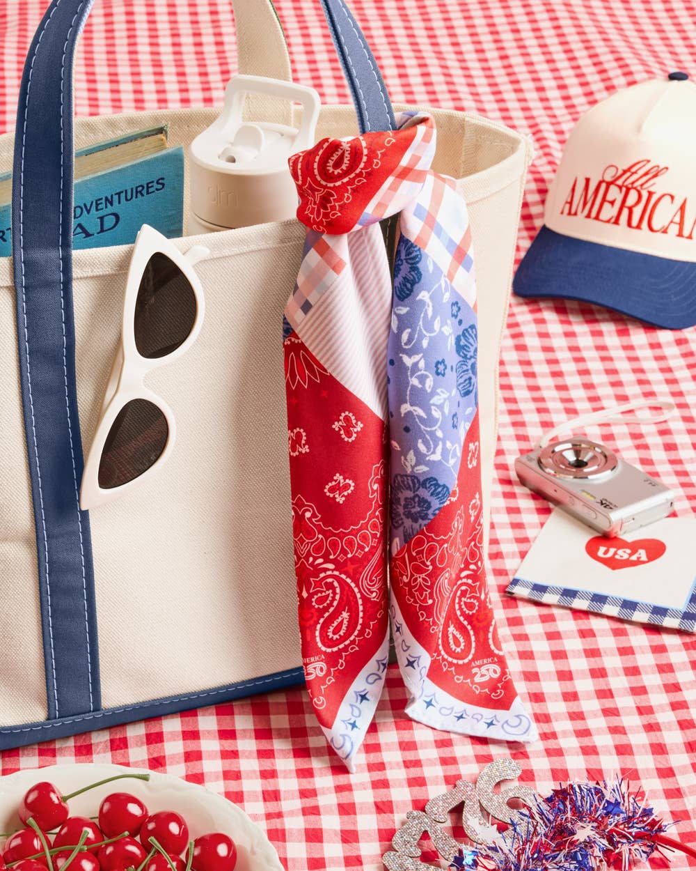 America 250 Patchwork Scarf