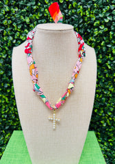Sunday Bloom Scarf Necklace