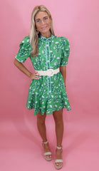 Garden Gossip Dress (green)