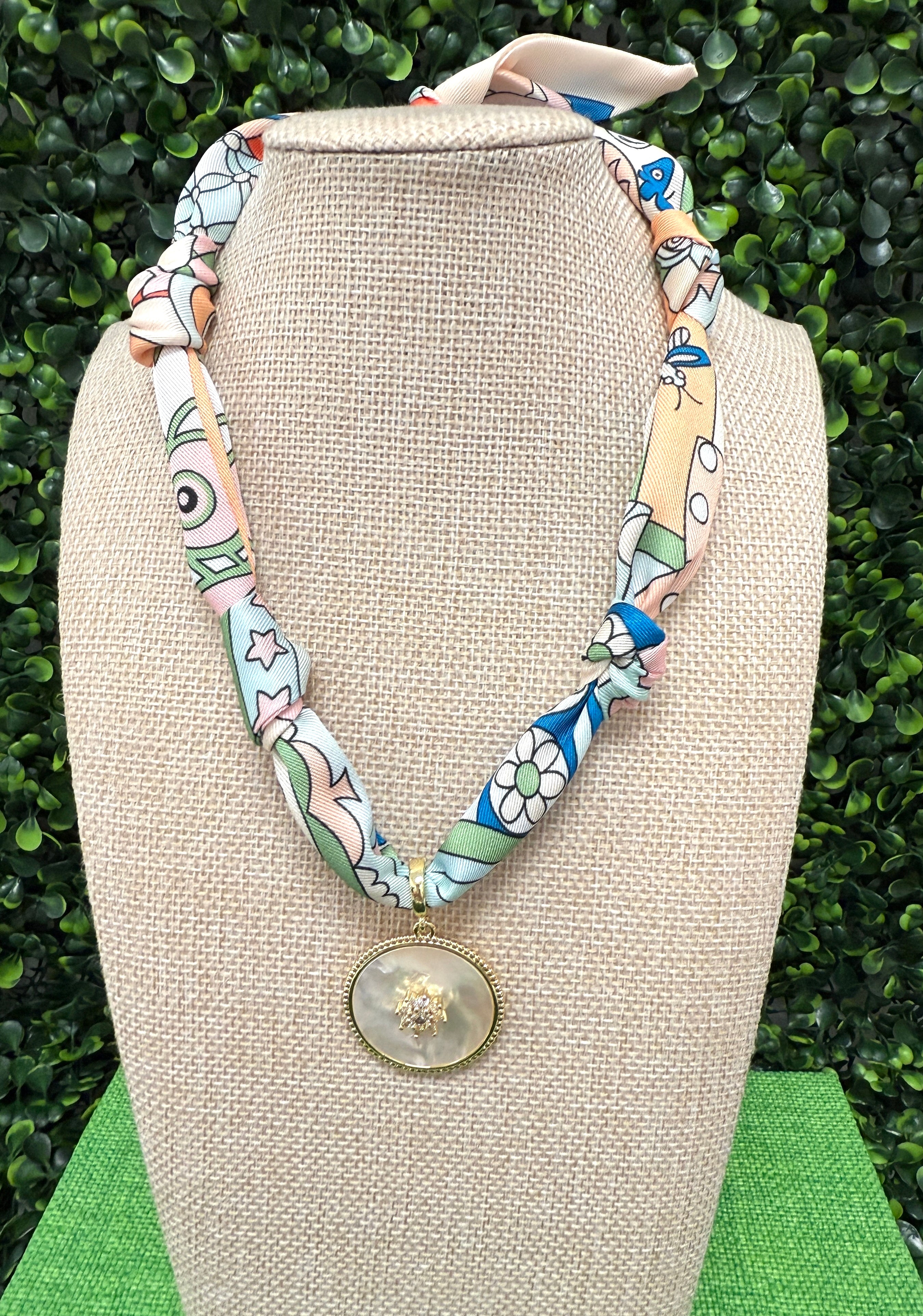 Stardust Bloom Scarf Necklace