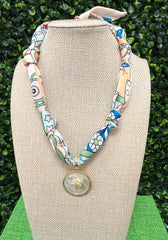 Stardust Bloom Scarf Necklace