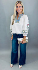 Canyon Bloom Top (ecru)