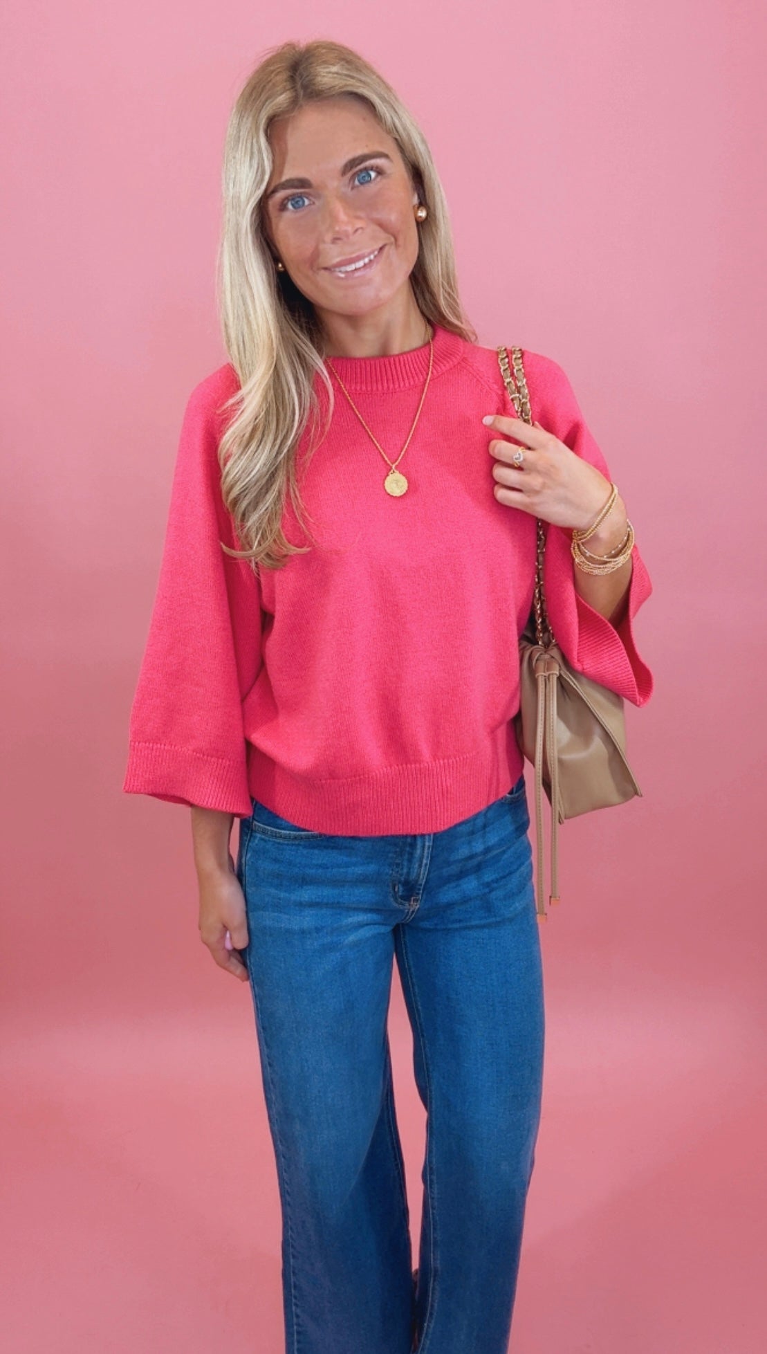 Off-Duty Fave Sweater (pink)