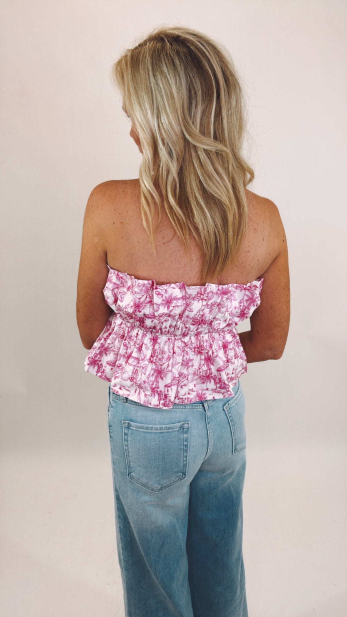 Pink Palmetto Top