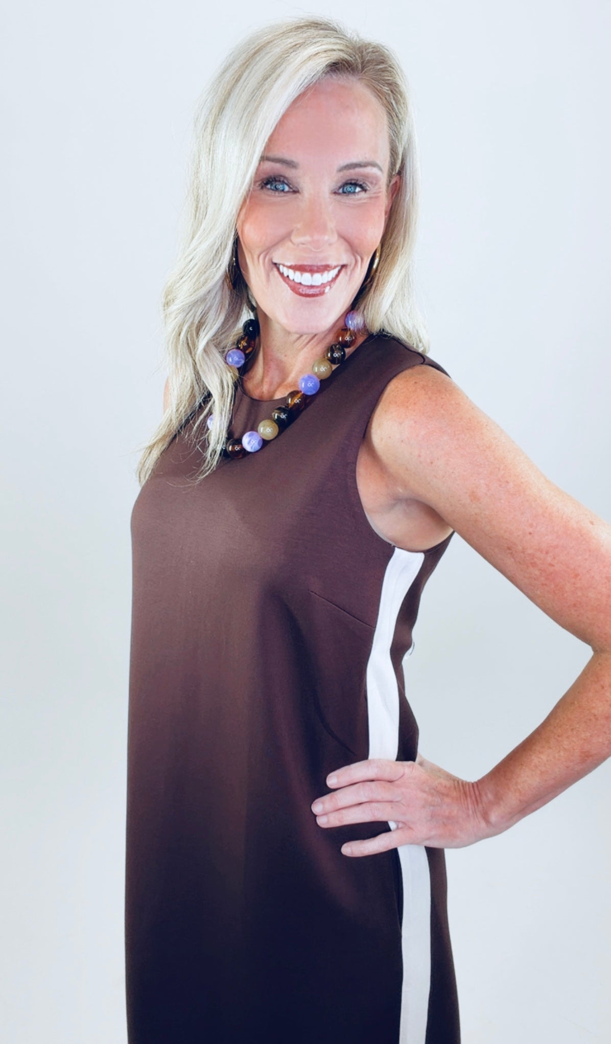Side Hustle Dress (brown)